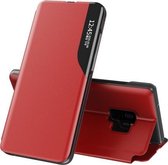 Voor Samsung Galaxy S9 Plus zijdisplay magnetisch schokbestendig horizontaal flip lederen tas met houder (rood)