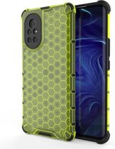 Voor Huawei nova 8 5G schokbestendige honingraat PC + TPU beschermhoes (groen)