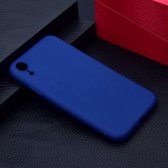 Voor iPhone XR Candy Color TPU Case (blauw)