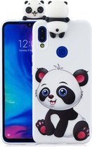 Voor Xiaomi Redmi Note 7 schokbestendig Cartoon TPU beschermhoes (Panda)