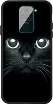 Voor Xiaomi Redmi Note 9 Pattern Printing Embossment TPU Mobile Case (Whiskered cat)