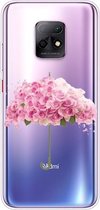 Voor Xiaomi Redmi 10X 5G schokbestendig geverfd TPU beschermhoes (bloemenparaplu)