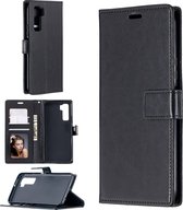 Voor Huawei P40 Lite 5G Crazy Horse Texture Horizontale Flip Leren Case met Houder & Kaartsleuven & Portemonnee & Fotolijst (Zwart)