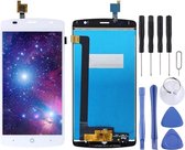 Lcd-scherm en digitizer volledige montage voor ZTE Blade L5 Plus (wit)