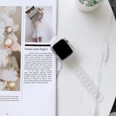 Candy Color transparante TPU horlogeband voor Apple Watch Series 3 & 2 & 1 38 mm (transparant)
