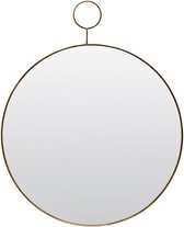 House Doctor PM0151 Wandspiegel - The Loop - ø38cm - Metaal - Goud