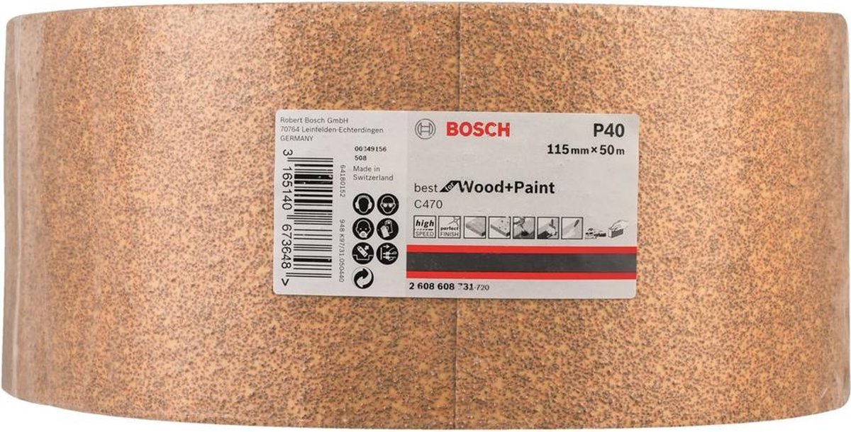 Bosch - Schuurrol papier C470 115 mm x 50 m, 40