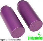 Pegs 81 Custom - Purple stunt step (2 stuks)