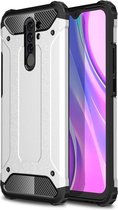 Armor Hybrid Back Cover - Xiaomi Redmi 9 Hoesje - Grijs