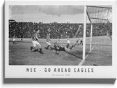 Walljar - NEC - Go Ahead Eagles '47 - Zwart wit poster.