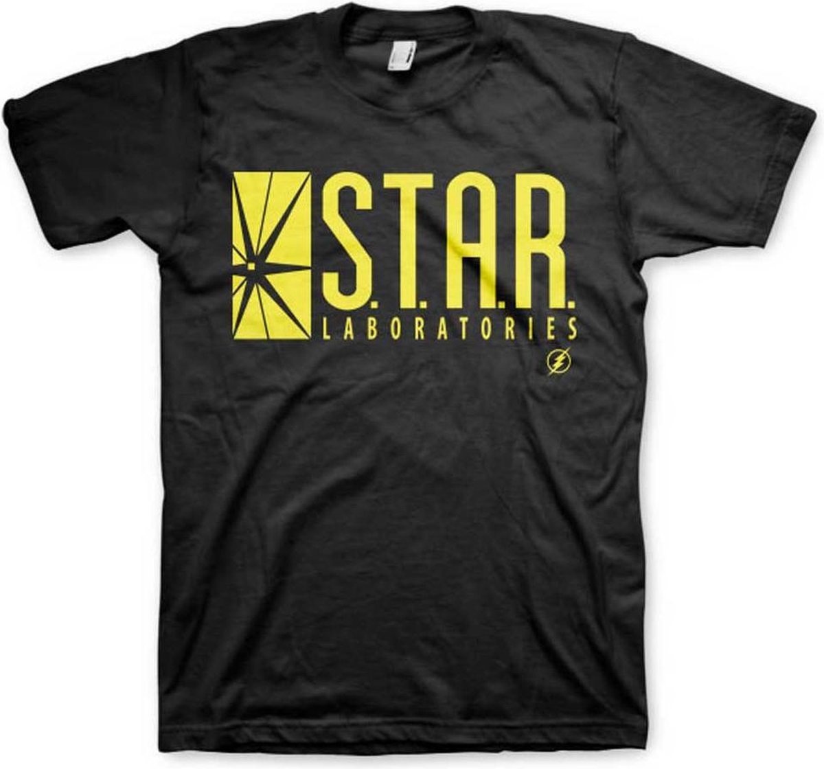 DC Comics The Flash Heren Tshirt -L- Star Laboratories Zwart