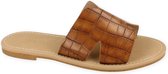 ESPRIT  dames muiltje caramel COGNAC 39