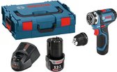 Bosch Professional GSR 12V-15 FC Accuboormachine - 12 V - Met 2x 2,0 Ah batterijen, GAL 1230 CV lader, GFA 12-B en L-BOXX