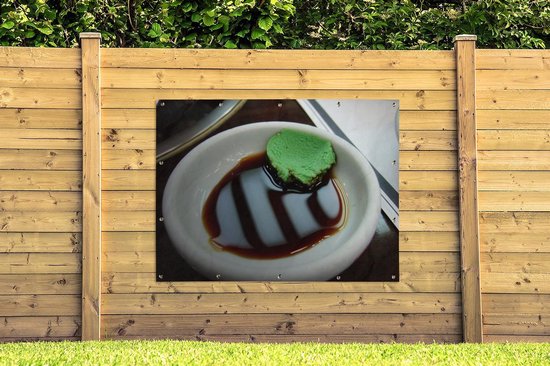 Affiche jardin - Un coin de wasabi à la sauce soja fermentée - 160x120 cm - XXL