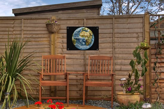 Space Shot of Afrique Garden Poster Toile lâche