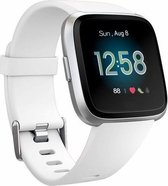 Fitbit Versa 1/2 en lite rubberen sport bandje - Wit - Fitbit versa bandjes