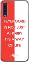 6F hoesje - geschikt voor Samsung Galaxy A30s -  Transparant TPU Case - Feyenoord - Way of life #ffffff