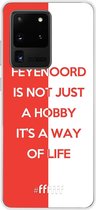 6F hoesje - geschikt voor Samsung Galaxy S20 Ultra -  Transparant TPU Case - Feyenoord - Way of life #ffffff