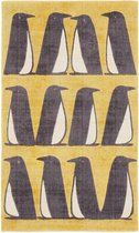 Scion - Pedro Dandelion 23406 Vloerkleed - 140x200 cm - Rechthoekig - Laagpolig Tapijt - Modern - Geel, Zwart_wit
