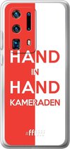 6F hoesje - geschikt voor Huawei P40 Pro+ -  Transparant TPU Case - Feyenoord - Hand in hand, kameraden #ffffff