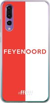 6F hoesje - geschikt voor Huawei P30 -  Transparant TPU Case - Feyenoord - met opdruk #ffffff