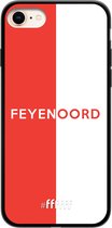 6F hoesje - geschikt voor iPhone 7 -  TPU Case - Feyenoord - met opdruk #ffffff