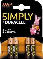 Duracell AAA Simply (paquet de 4)