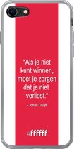 6F hoesje - geschikt voor iPhone SE (2020) - Transparant TPU Case - AFC Ajax Quote Johan Cruijff #ffffff