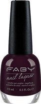 Faby Nagellak Every Woman Is Chic Dames 15 Ml Vegan Aubergine