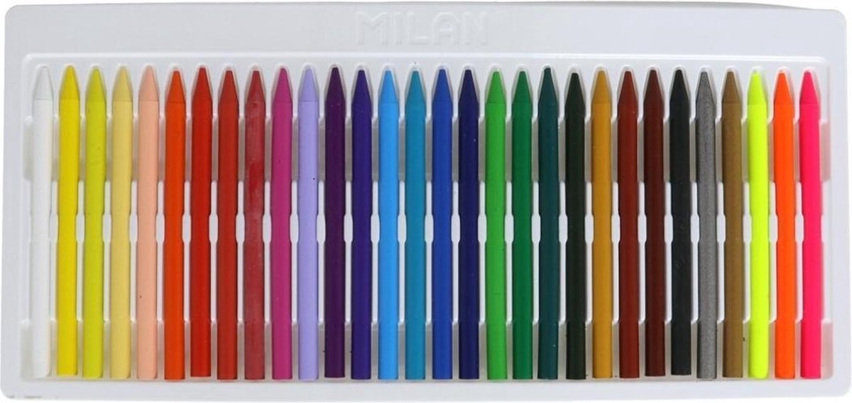 Milan Kleurpotloden Plastipastel Junior Polyethyleen 30-delig