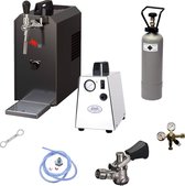 Complete set Biertap JET 30 bierkoffer, doorstroomkoeler 1-lijns droge koeler, tot 35 liter/uur, Type A