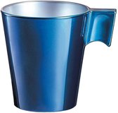 Flashy Espressotassen Donkerblauw 8cl - Glas (set van 12)
