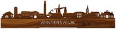 Standing Skyline Winterswijk Palissander hout - 40 cm - Woon decoratie om neer te zetten en om op te hangen - Meer steden beschikbaar - Cadeau voor hem - Cadeau voor haar - Jubileum - Verjaardag - Housewarming - Aandenken aan stad - WoodWideCities