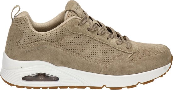 Skechers Uno Stand On Air sneakers taupe Suede - Maat 48