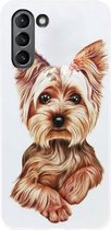 ADEL Siliconen Back Cover Softcase Hoesje Geschikt voor Samsung Galaxy S21 - Yorkshire Terrier Hond