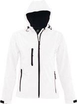 SOLS Ladies / Ladies Replay Hooded Soft Shell Jacket (respirant, coupe-vent et résistant à l'eau) (Wit)