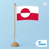 Tafelvlag Groenland 10x15cm | met standaard
