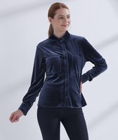 Blouse Dames Saphire Fluweel Donkerblauw - 40