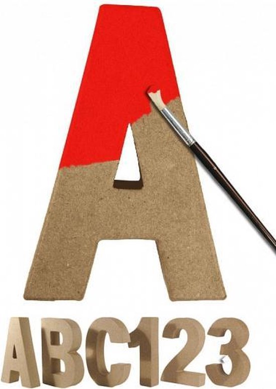 Papier mache letter E