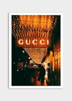 Poster Gucci Lights - Dibond - Meerdere Afmetingen & Prijzen | Wanddecoratie - Interieur - Art - Wonen - Schilderij - Kunst