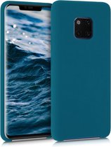 kwmobile telefoonhoesje voor Huawei Mate 20 Pro - Hoesje met siliconen coating - Smartphone case in mat petrol