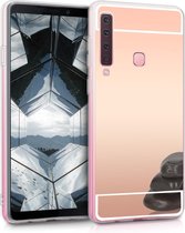 kwmobile hoesje voor Samsung Galaxy A9 (2018) - Telefoonhoesje in roségoud spiegelend - Backcover voor smartphone