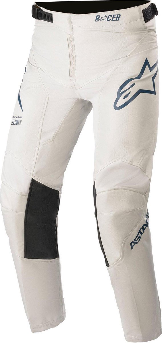 Alpinestars Youth Racer Braap Light Gray Dark Blue Motorcycle Pants 24
