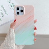 Apple iPhone 12 Pro Max Hoesje - Mobigear - Marble Serie - TPU Backcover - Blauw / Roze - Hoesje Geschikt Voor Apple iPhone 12 Pro Max