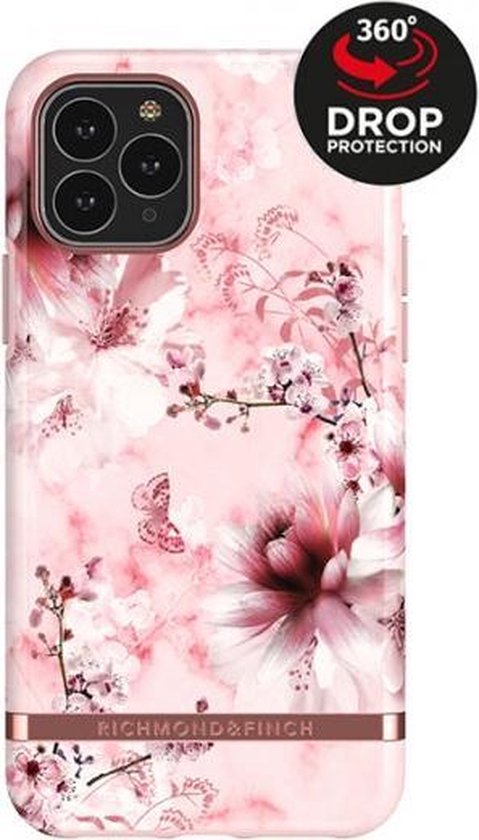 Bol Com Richmond Finch Pink Marble Floral Rose Gold De For Iphone 11 Pro Max Colourful