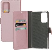 Mobiparts Saffiano Wallet Case Samsung Galaxy A72 (2021) 4G/5G Roze hoesje
