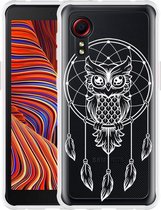 Hoesje Geschikt voor Samsung Galaxy Xcover 5 - Dream Owl Mandala White