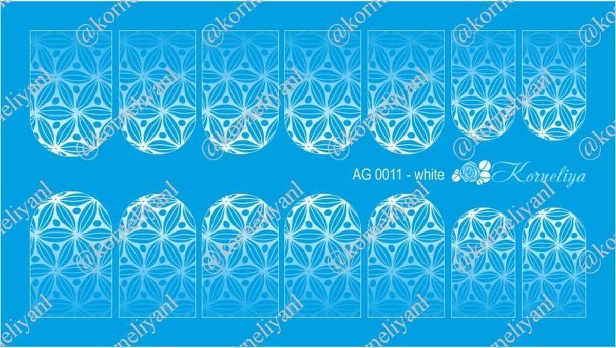 Goedkoopste Korneliya Airbrush Waterdecal AG 0011 White