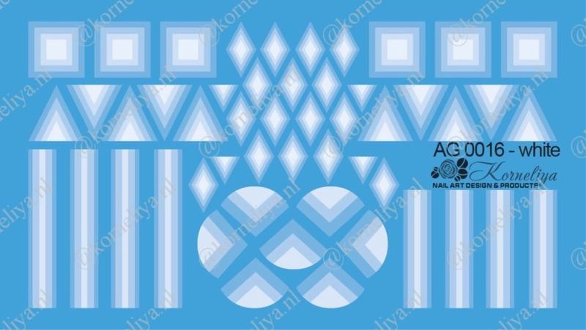 Goedkoopste Korneliya Airbrush Waterdecal AG 0016 White