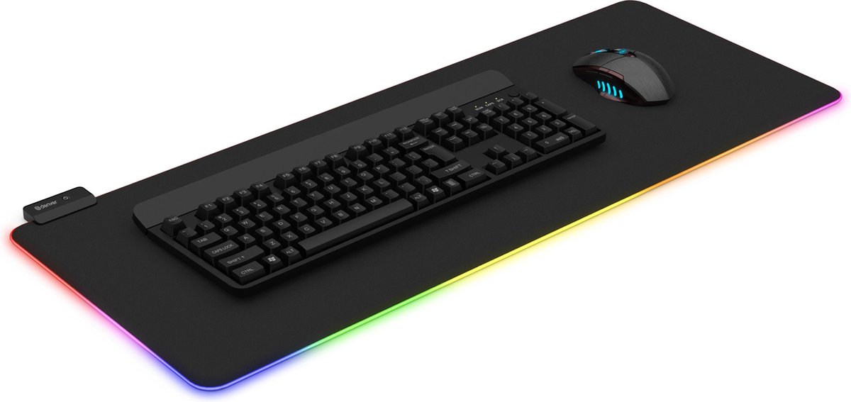 Denver MPL-250 - Mousepad - Muispad voor gaming - Met RGB lichteffecten - Zwart
